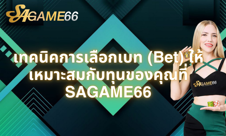เทคนิคการเลือกเบท (Bet) ให้เหมาะสมกับทุนของคุณที่ SAGAME66